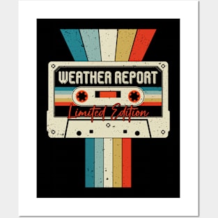 Graphic Weather Report Proud Name Cassette Tape Vintage Birthday Gifts Posters and Art